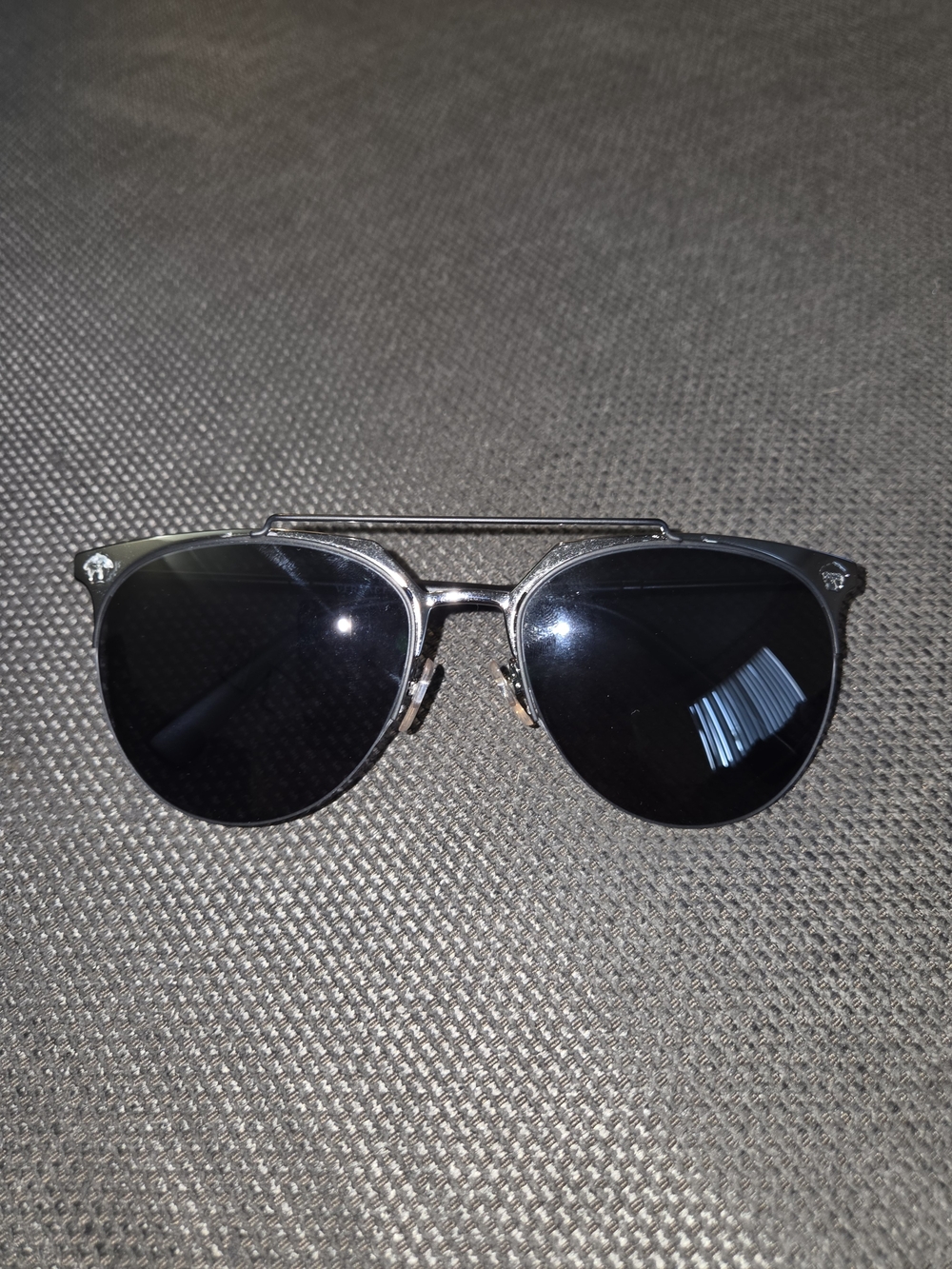 Versace MOD.2181 1001/87 Aviator Silver black Sunglasses Frame 57-18-140